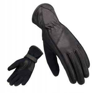 Manusi motociclete femei (dama) piele Unik Racing model C-26 culoare: negru