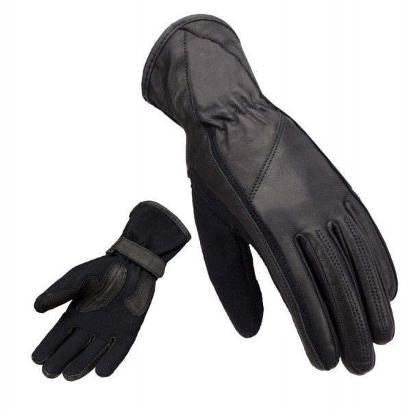 Manusi motociclete femei (dama) piele Unik Racing model C-26 culoare: negru [1]