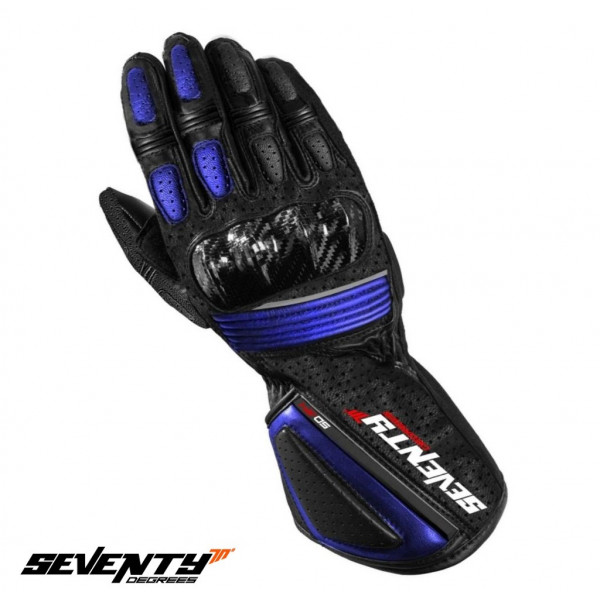 Manusi barbati racing vara Seventy model SD-R4 negru/albastru – marime: XL (10) [1]
