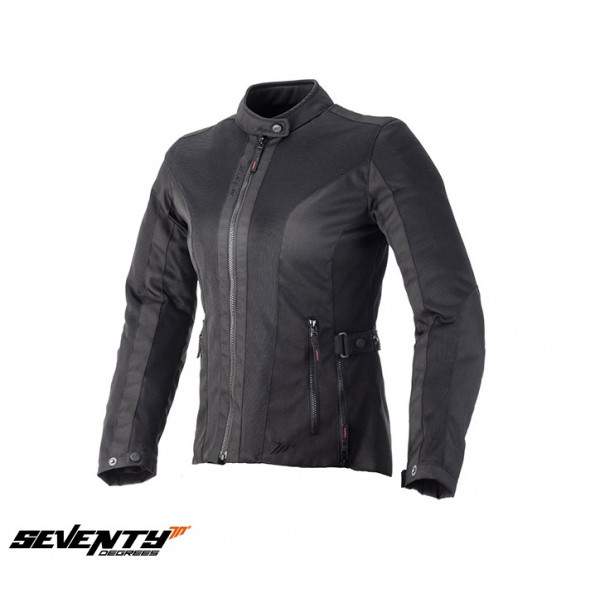 Geaca (jacheta) motociclete femei Urban vara Seventy model SD-JC34 culoare: negru [1]