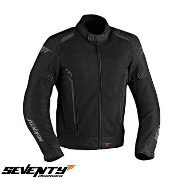Geaca (jacheta) motociclete barbati Touring vara Seventy model SD-JT32 culoare: negru/gri [1]