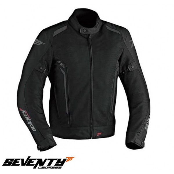 Geaca (jacheta) motociclete femei Touring vara Seventy model SD-JT36 culoare: negru/gri [1]
