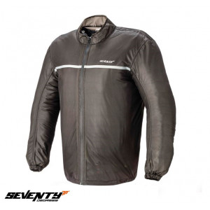 Geaca (jacheta) motociclete ploaie barbati impermeabila Seventy model SD-A3 culoare: negru