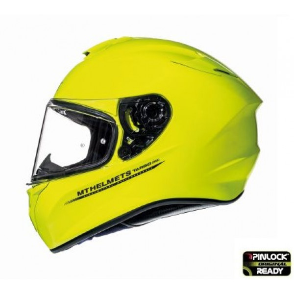 Casca integrala motociclete MT Targo solid A3 galben fluor lucios – tip MT-V-14 [1]