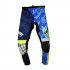 Pantaloni motociclete cross-enduro Unik Racing model MX01 culoare: albastru/verde fluor [2]