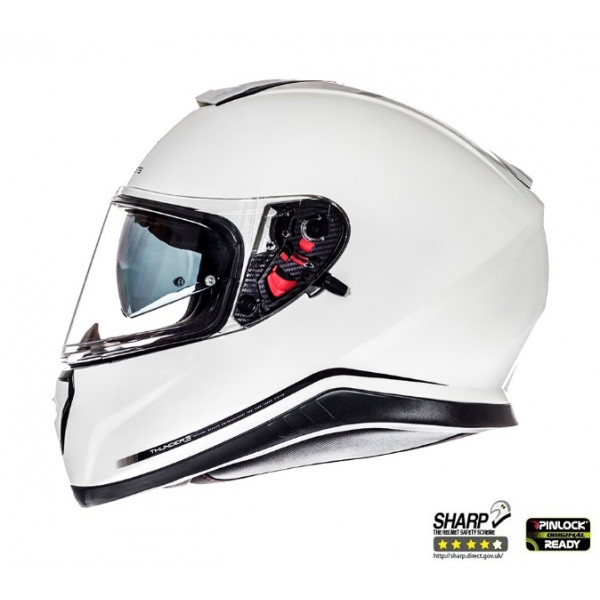 Casca integrala motociclete MT Thunder III SV alb lucios (ochelari soare integrati) [1]