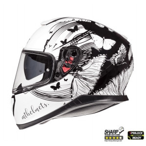 Casca integrala motociclete MT Thunder III SV Vlinder A1 negru/alb perlat lucios (ochelari soare integrati) Casca integrala motociclete MT Thunder III SV Vlinder A1 negru/alb perlat lucios (ochelari soare integrati)