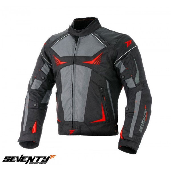 Geaca (jacheta) motociclete barbati Racing Seventy vara/iarna model SD-JR55 culoare: negru/rosu [1]