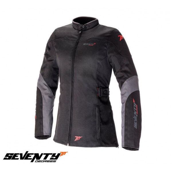 Geaca (jacheta) motociclete femei Urban Seventy vara/iarna SD-JC51 culoare: negru/gri [1]