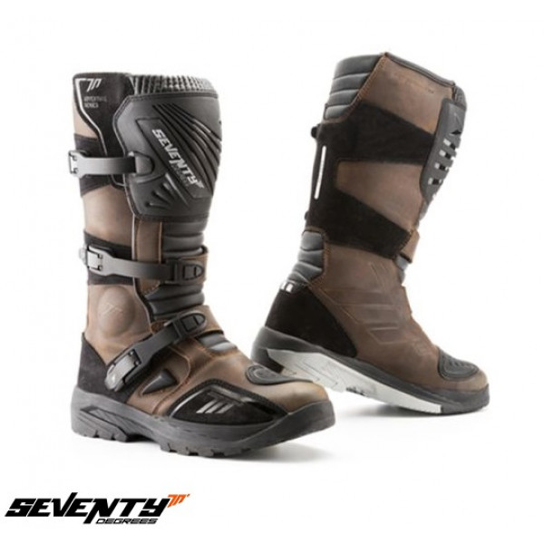 Ghete (cizme) moto Adventure (Touring) Unisex Seventy model SD-BA4 culoare: maro [1]