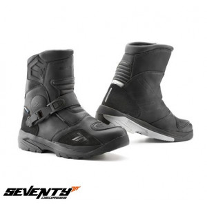 Ghete (cizme) moto Adventure (Touring) Unisex Seventy model SD-BA5 culoare: negru