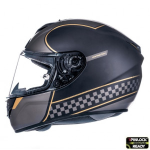 Casca integrala motociclete MT Rapide Revival A1 negru/gri mat (fibra sticla) Casca integrala motociclete MT Rapide Revival A1 negru/gri mat (fibra sticla)