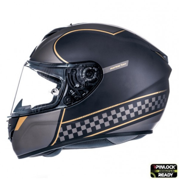 Casca integrala motociclete MT Rapide Revival A1 negru/gri mat (fibra sticla) [1]