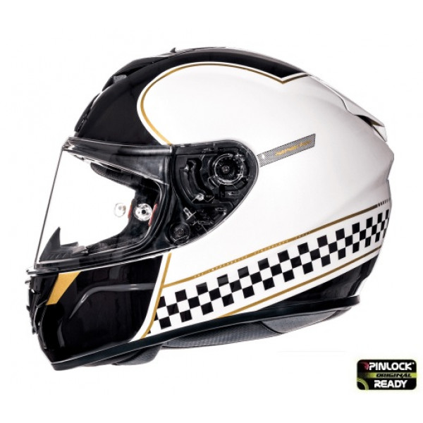 Casca integrala motociclete MT Rapide Revival B1 alb/negru lucios (fibra sticla) [1]
