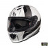 Casca integrala motociclete MT Rapide Duel D7 argintiu/alb/negru lucios (fibra sticla) [2]