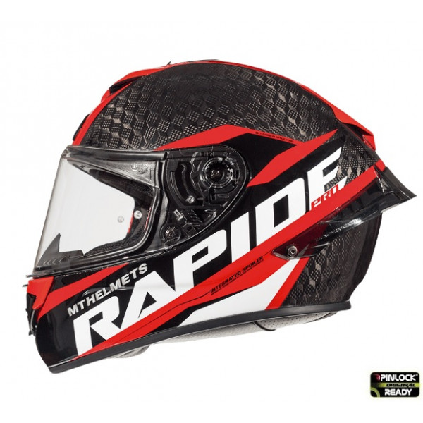Casca integrala motociclete MT Rapide Pro Carbon C5 rosu lucios - 100% carbon [1]