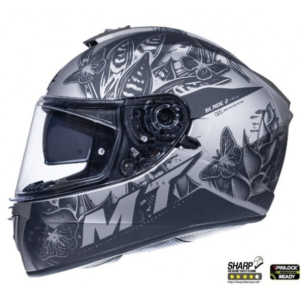 Casca integrala motociclete MT Blade 2 SV Breeze E2 gri mat (ochelari soare integrati) [1]