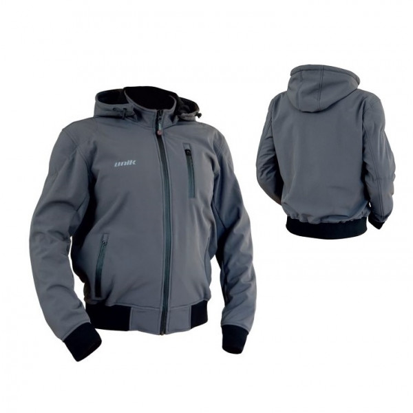 Geaca (jacheta) motociclete barbati Unik Racing model Softshell SF-01 culoare: gri [1]