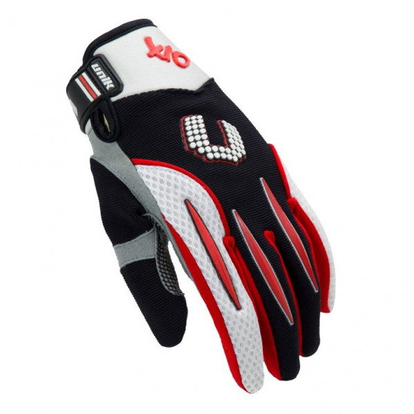 Manusi motociclete cross-enduro unisex Unik Racing model X-10 culoare: rosu [1]