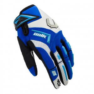 Manusi motociclete cross-enduro unisex Unik Racing model X-12 culoare: albastru Manusi motociclete cross-enduro unisex Unik Racing model X-12 culoare: albastru