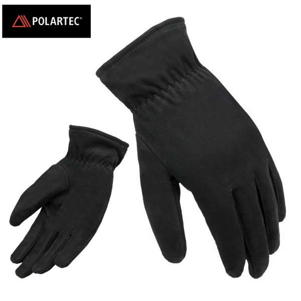Manusi iarna piele (nobuck) motociclete barbati Unik Racing model C-7 culoare: negru [1]