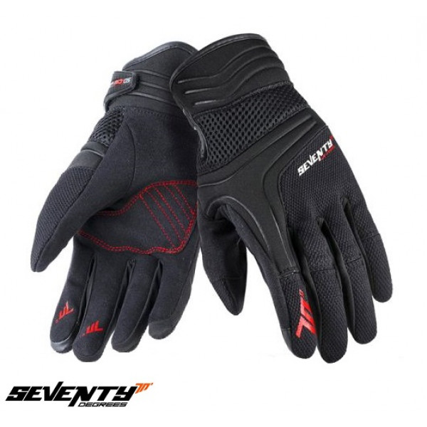 Manusi barbati neoprene/textil Urban vara Seventy model SD-C18 negru/rosu [1]