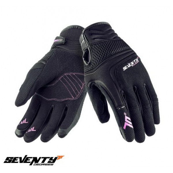 Manusi femei (dama) neoprene/textil Urban vara Seventy model SD-C28 negru/roz [1]