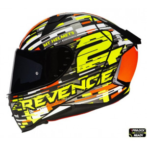 Casca integrala MT Revenge 2 Baye A4 portocaliu fluor lucios Casca integrala MT Revenge 2 Baye A4 portocaliu fluor lucios