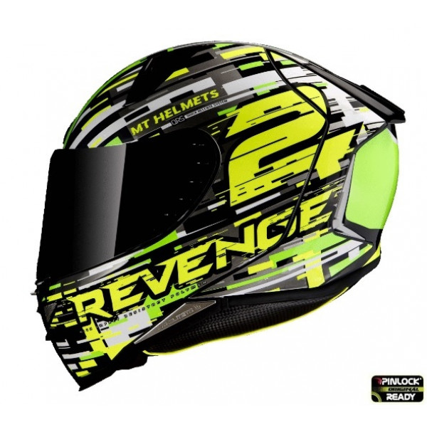 Casca integrala MT Revenge 2 Baye A6 verde fluor lucios [1]