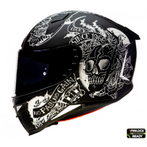 Casca integrala MT Revenge 2 Skull&Rose A1 negru mat Casca integrala MT Revenge 2 Skull&Rose A1 negru mat