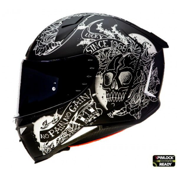 Casca integrala MT Revenge 2 Skull&Rose A1 negru mat [1]