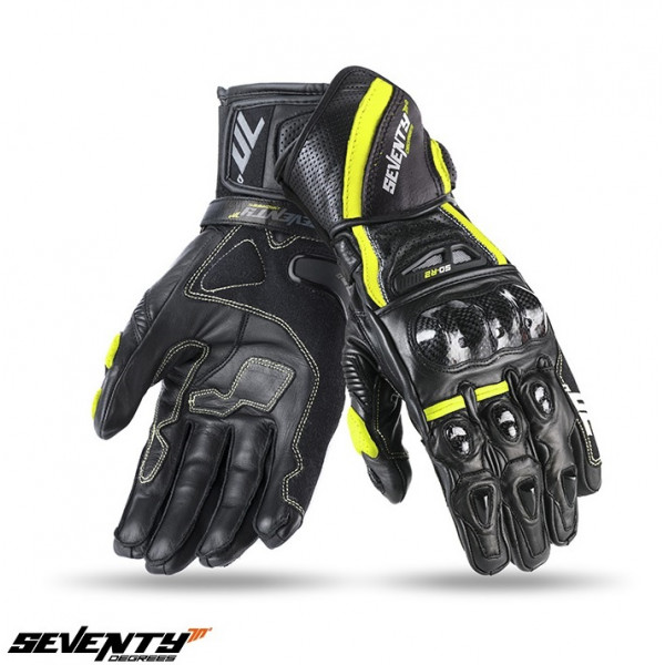 Manusi barbati racing vara Seventy model SD-R2 negru/galben [1]