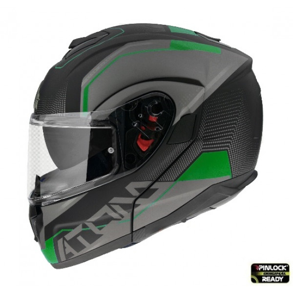 Casca modulabila MT Atom SV Quark A6 verde fluor mat Pinlock ready – tip MT-V-16 [1]