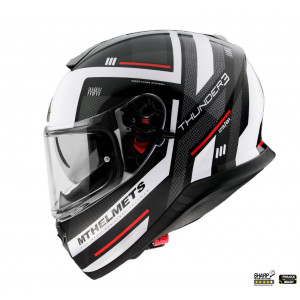 Casca integrala MT Thunder III SV Carry E0 alb/negru lucios (ochelari soare integrati) Casca integrala MT Thunder III SV Carry E0 alb/negru lucios (ochelari soare integrati)