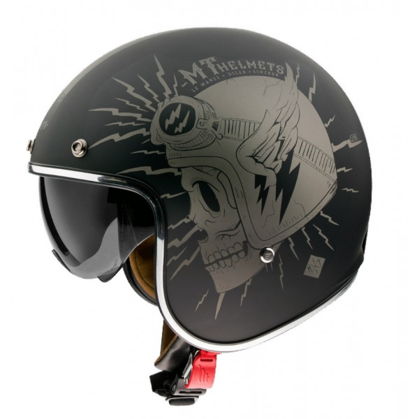 Casca open face motociclete MT Le Mans 2 SV Diler A2 gri mat (ochelari soare integrati) [1]