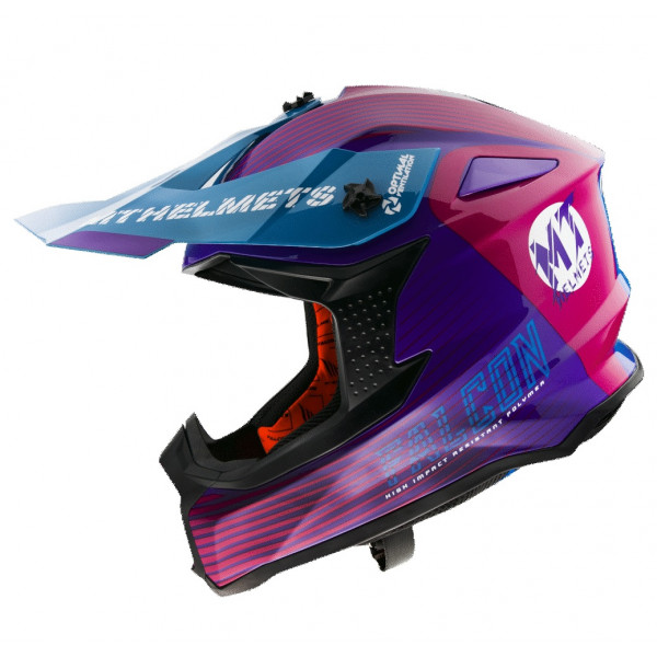 Casca off road MT Falcon System B8 roz lucios [1]
