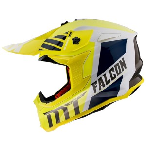 Casca off road MT Falcon Warrior A3 galben lucios Casca off road MT Falcon Warrior A3 galben lucios