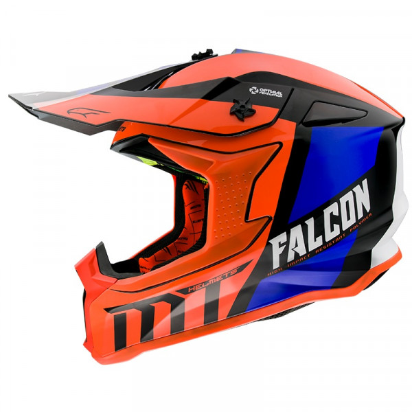 Casca off road MT Falcon Warrior C4 portocaliu lucios [1]