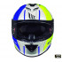 Casca integrala MT Rapide Duel H4 galben fluor/alb/albastru lucios (fibra sticla) [3]
