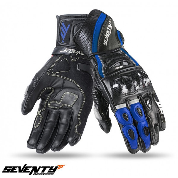 Manusi barbati racing vara Seventy model SD-R2 negru/albastru [1]