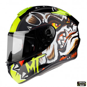 Casca integrala MT Targo Crazy Dog G3 galben fluor lucios – tip MT-V-14 Casca integrala MT Targo Crazy Dog G3 galben fluor lucios – tip MT-V-14