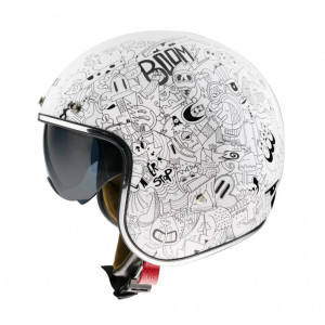 Casca open face MT Le Mans 2 SV Extreme A0 alb lucios (ochelari soare integrati) Casca open face MT Le Mans 2 SV Extreme A0 alb lucios (ochelari soare integrati)