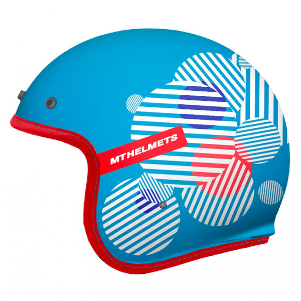 Casca open face MT Le Mans 2 SV Zero F7 albastru lucios (ochelari soare integrati) [1]