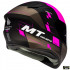 Casca integrala MT Targo Rigel A8 roz fluor mat – tip MT-V-14 [3]