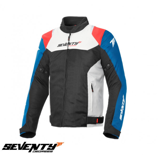 Geaca (jacheta) barbati Racing vara Seventy model SD-JR48 culoare: negru/rosu/albastru [1]