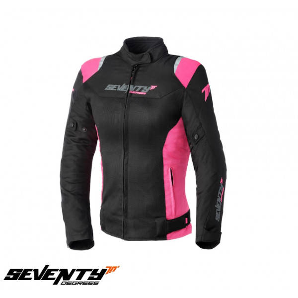 Geaca (jacheta) femei Racing vara Seventy model SD-JR50 culoare: negru/roz [1]