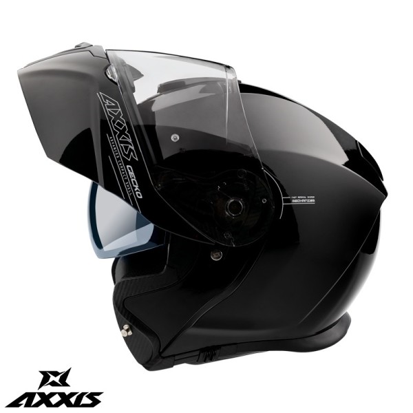 Casca modulabila Axxis model Gecko SV A1 negru lucios (ochelari soare integrati) [1]