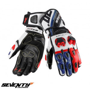 Manusi barbati racing vara Seventy model SD-R12 negru/rosu/albastru Manusi barbati racing vara Seventy model SD-R12 negru/rosu/albastru