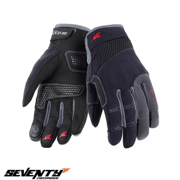 Manusi femei Urban vara Seventy model SD-C50 negru/gri - degete tactile [1]
