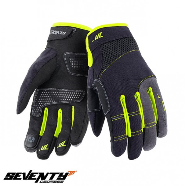 Manusi femei Urban vara Seventy model SD-C50 negru/galben - degete tactile [1]